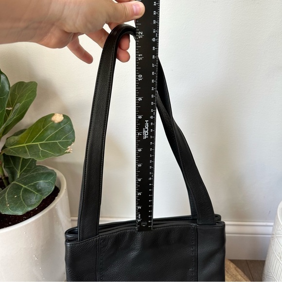 Apostrophe Genuine Leather black Shoulder Bag purse - Picture 13 of 15